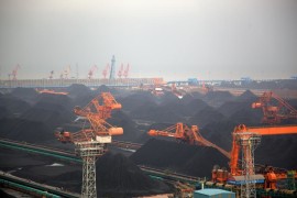 Qinghuangdao Port is a major port for coal transportation.