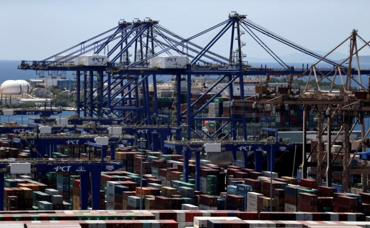 Containers are seen at the Piraeus Container Terminal, near Athens, Greece, June 6, 2016. REUTERS/Alkis Konstantinidis