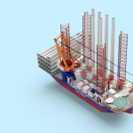 Van Oord orders mega ship to install 20 MW offshore wind foundations and turbines