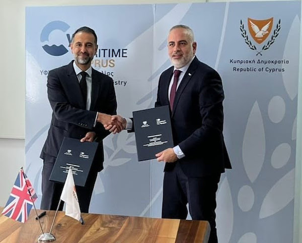 Cyprus, UK sign MoU to increase cooperation in shipping