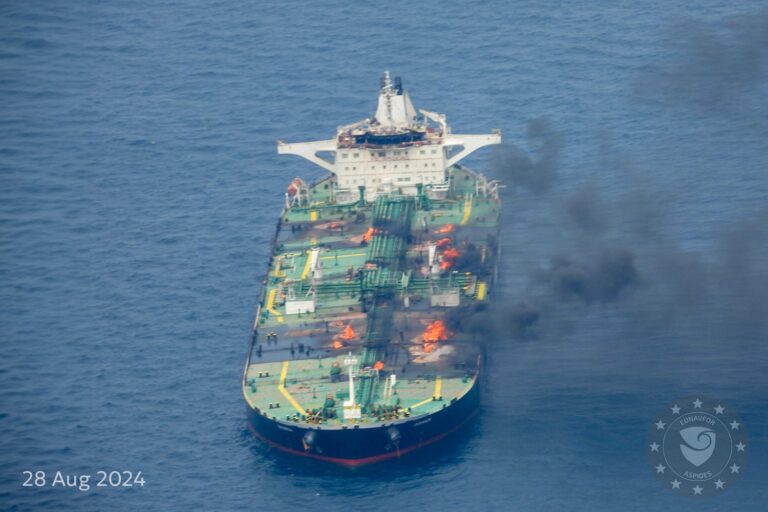 Houthis will let salvage crews access oil tanker they set ablaze in Red Sea