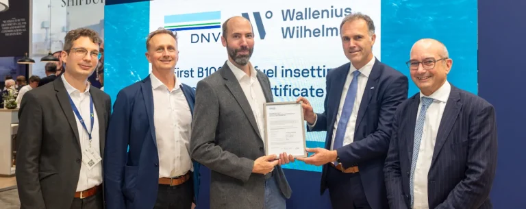SMM 2024: DNV awards Wallenius Wilhelmsen first B100 verification for biofuel insetting