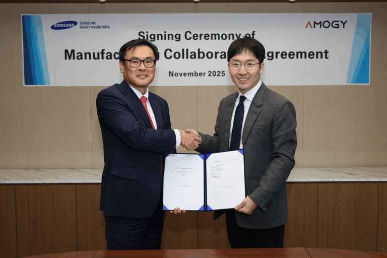 Amogy and Samsung Heavy Industries sign strategic partnership for manufacturing of amogy’s ammonia-to-power systems