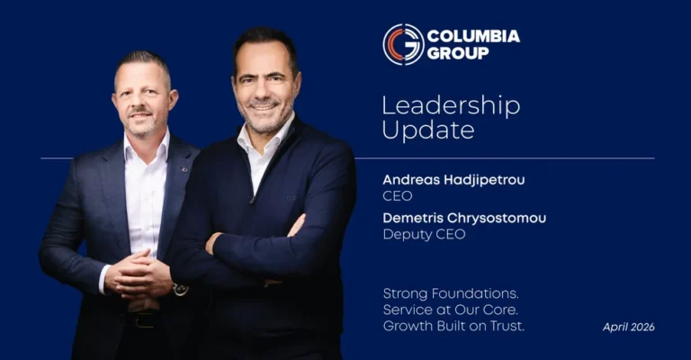 Columbia Group names Andreas Hadjipetrou new CEO