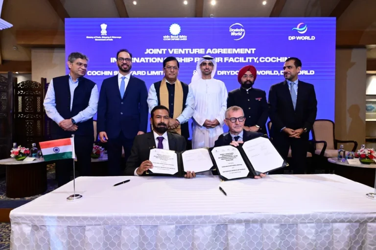 Drydocks World and Cochin Shipyard form joint venture to strengthen India’s ship repair industry